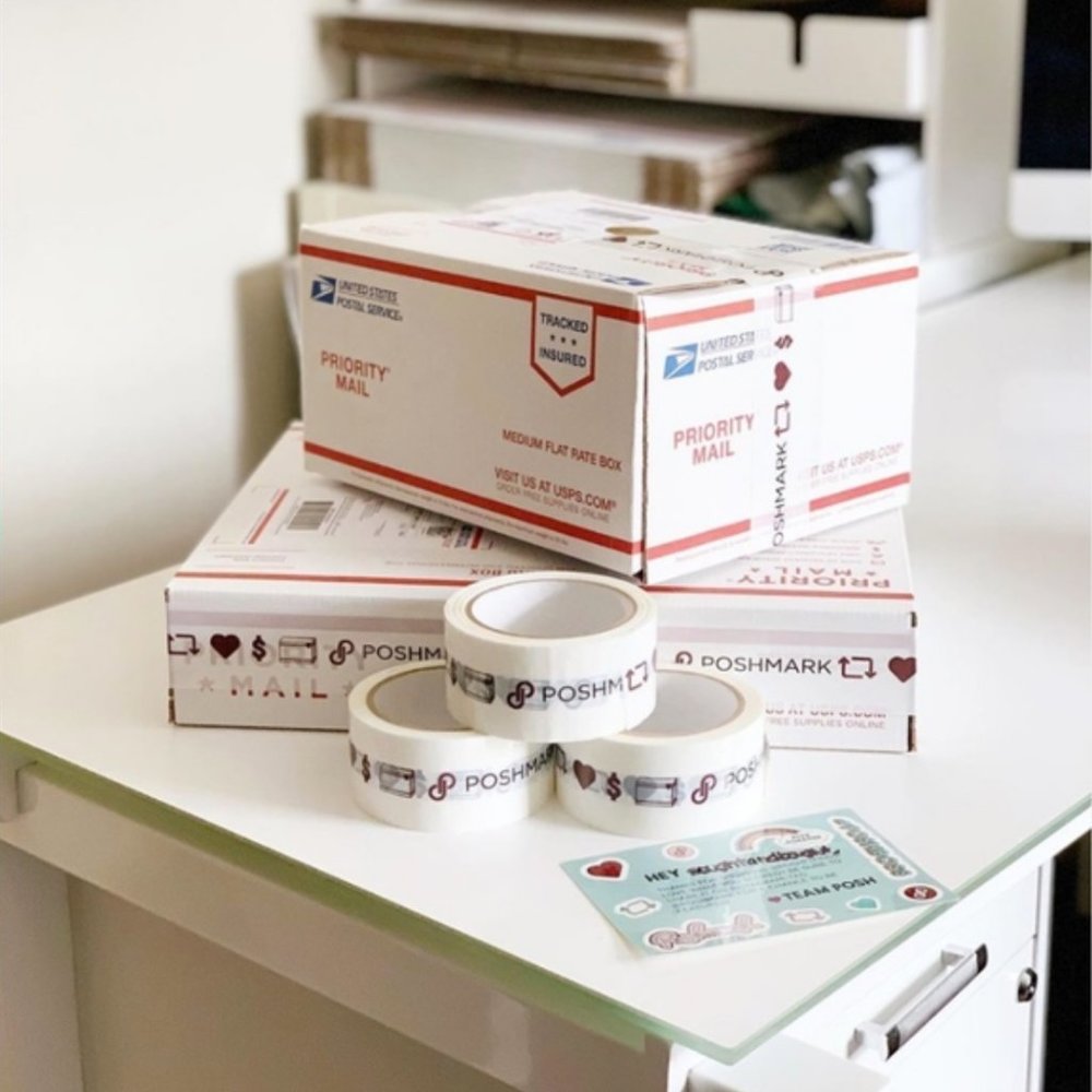 1 Roll of Printed Poshmark Packing Tape